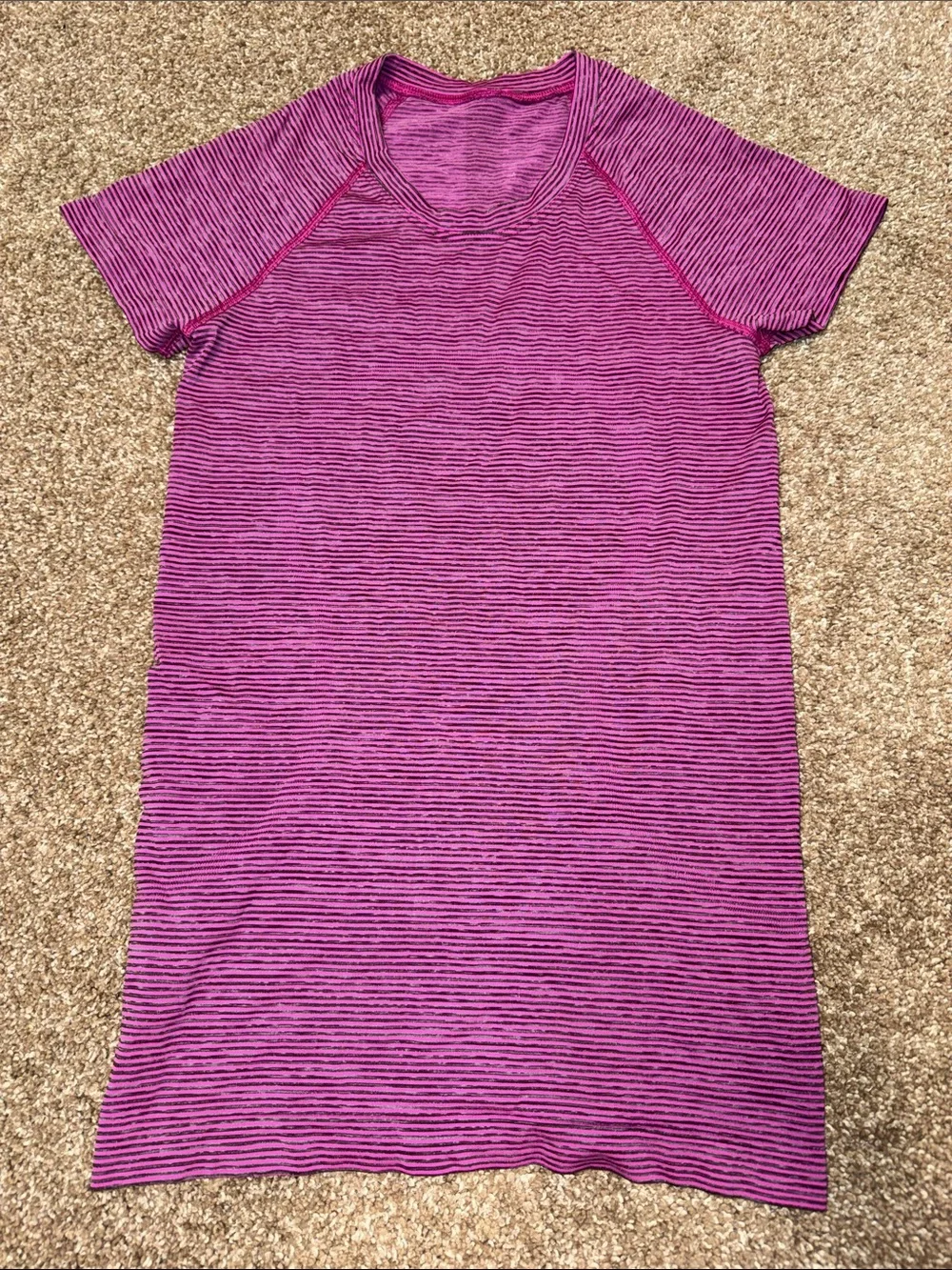 Lululemon We Are From Space Regal Plum Swiftly Tech Short Sleeve  SZ 4